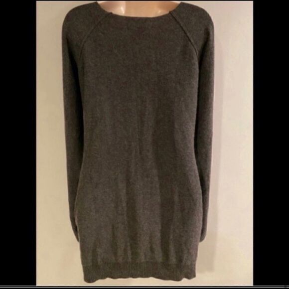 MADISON MARCUS CASHMERE RUCHED CUFF SWEATER DRESS - Picture 4 of 6